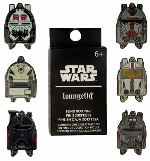 Loungefly Star Wars Bad Batch Mini Backpack Mystery Box Pins
