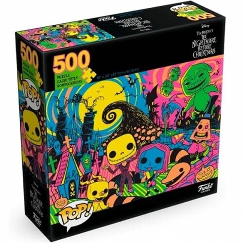 The Nightmare Before Christmas Blacklight 500-Piece Pop! Puzzle