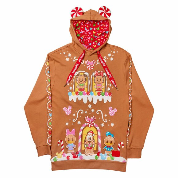 Loungefly Disney Mickey and Friends Gingerbread Unisex Hoodie