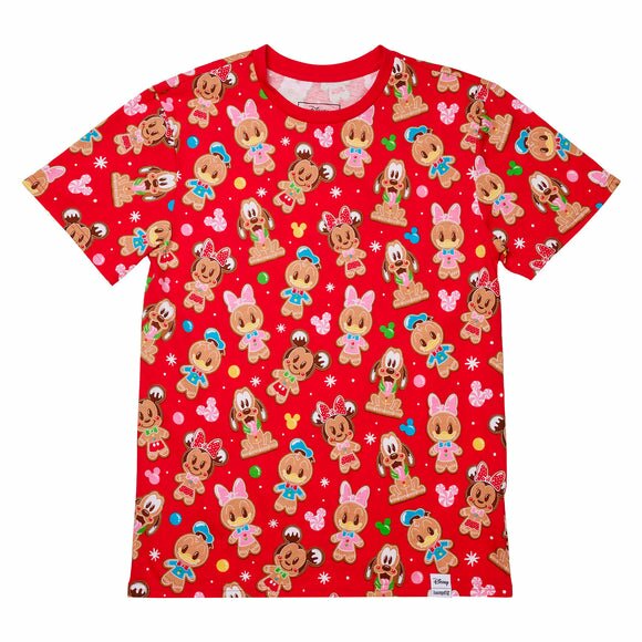 Loungefly Disney Gingerbread Mickey and Friends Unisex Tee