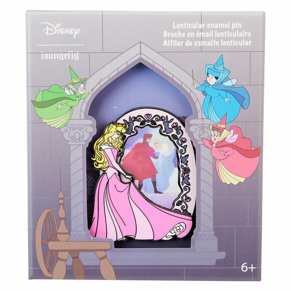 Loungefly Disney Sleeping Beauty Lenticular Princess Series 3 Inch Collector Box Pin