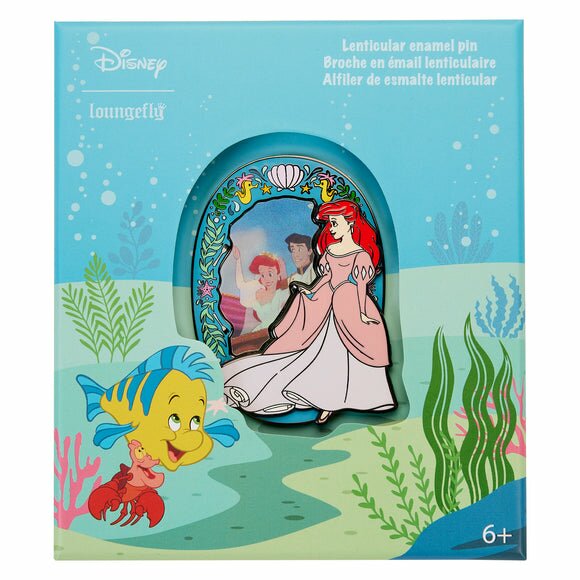 Loungefly Disney The Little Mermaid Princess Lenticular 3 Inch Collector Box Pin