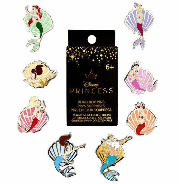 Loungefly Disney The Little Mermaid Shells Mystery Box Pins