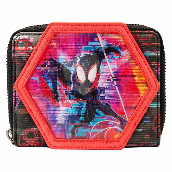 Loungefly Marvel Across the Spiderverse Lenticular Ziparound Wallet
