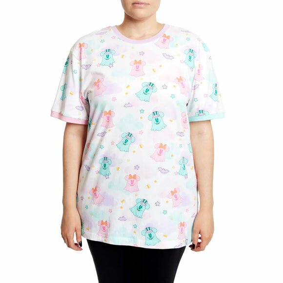 Loungefly Disney Minnie and Mickey Pastel Ghost Unisex Tee
